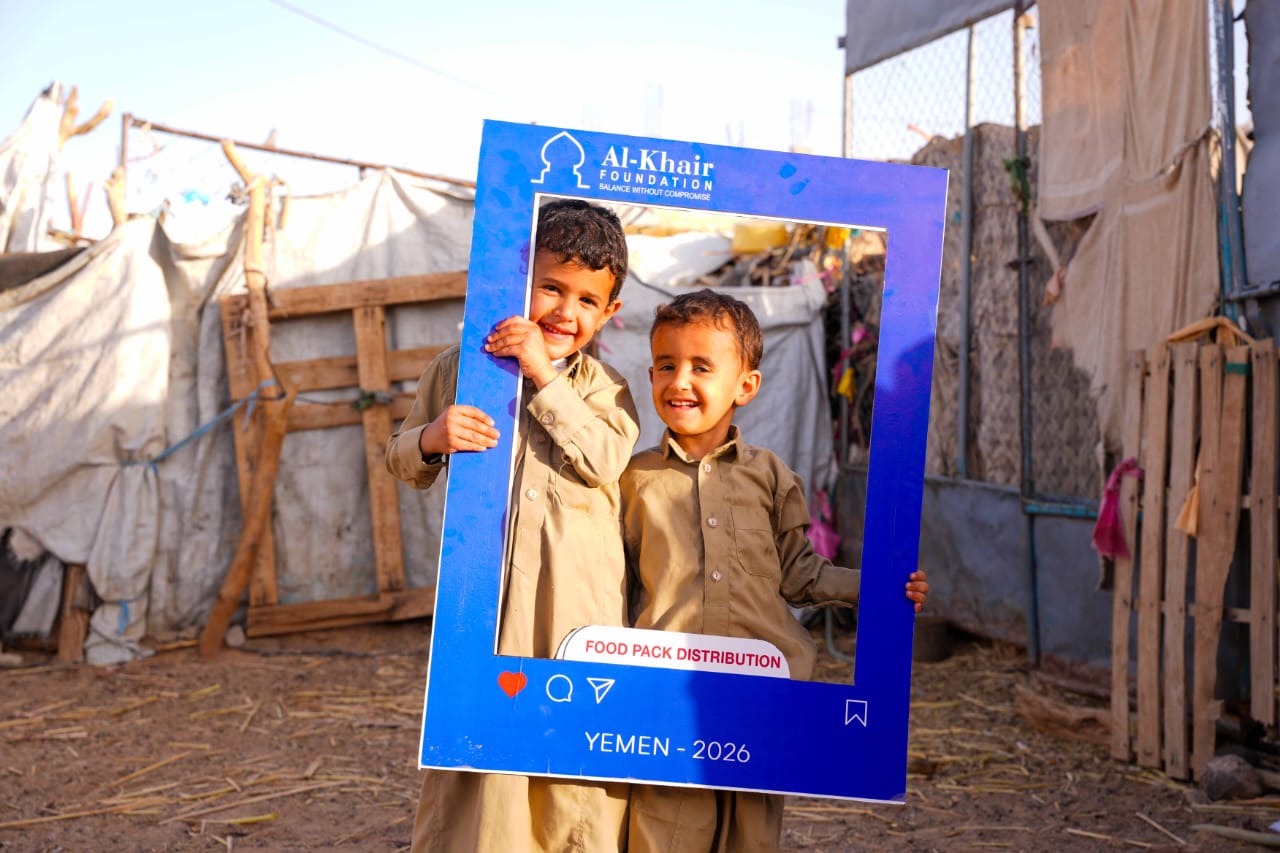 اليمن.. رمضان يُرى في وجوه الأطفال مع وصول سلال الخير