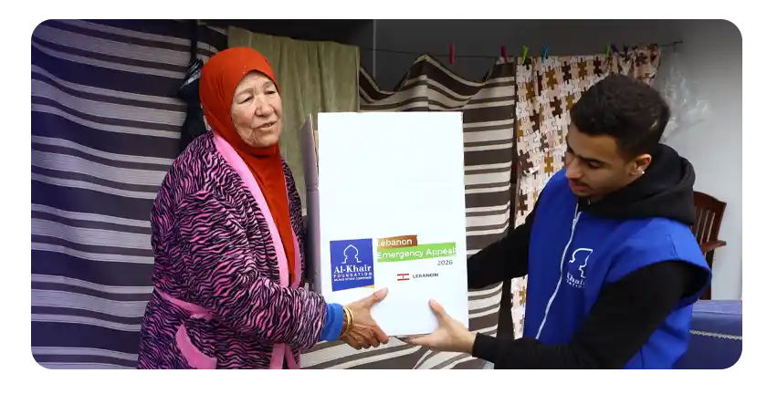 مؤسسة الخير تطلق استجابة عاجلة في لبنان: مساعدات صحية ودفء للعائلات